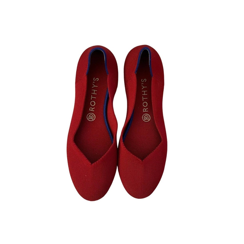 ROTHYS Scooter Red The Flats Comfort Ballet Shoes Round Toe Women's Size 9.5